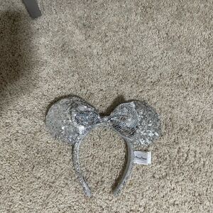 Disney Silver Sequin Minnie Mouse Headband